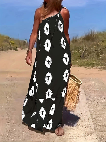 Women Bohemian Print Maxi Dress Ivyshape