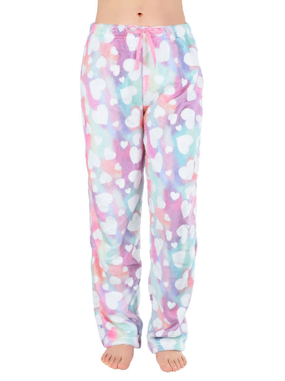 Ladies Relaxed Fit Leopard Print Lounge Pants Ivyshape
