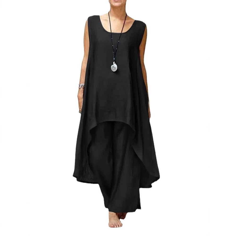 Women's Flowing Tunic Maxi Jumpsuit Ivyshape