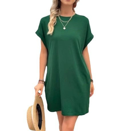 Ladies casual dress with pockets Ivyshape