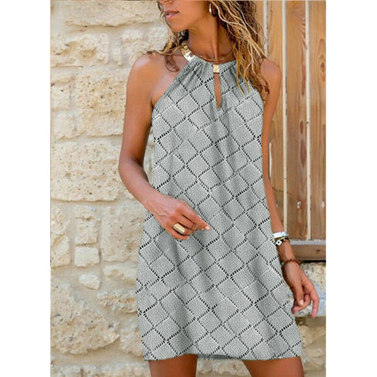 Women sleeveless summer dress Ivyshape