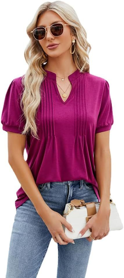 Ladies stylish pleated top Ivyshape