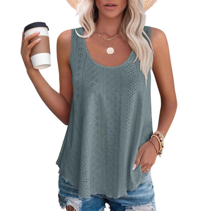 Womens Leisure Light Sleeveless Top Ivyshape