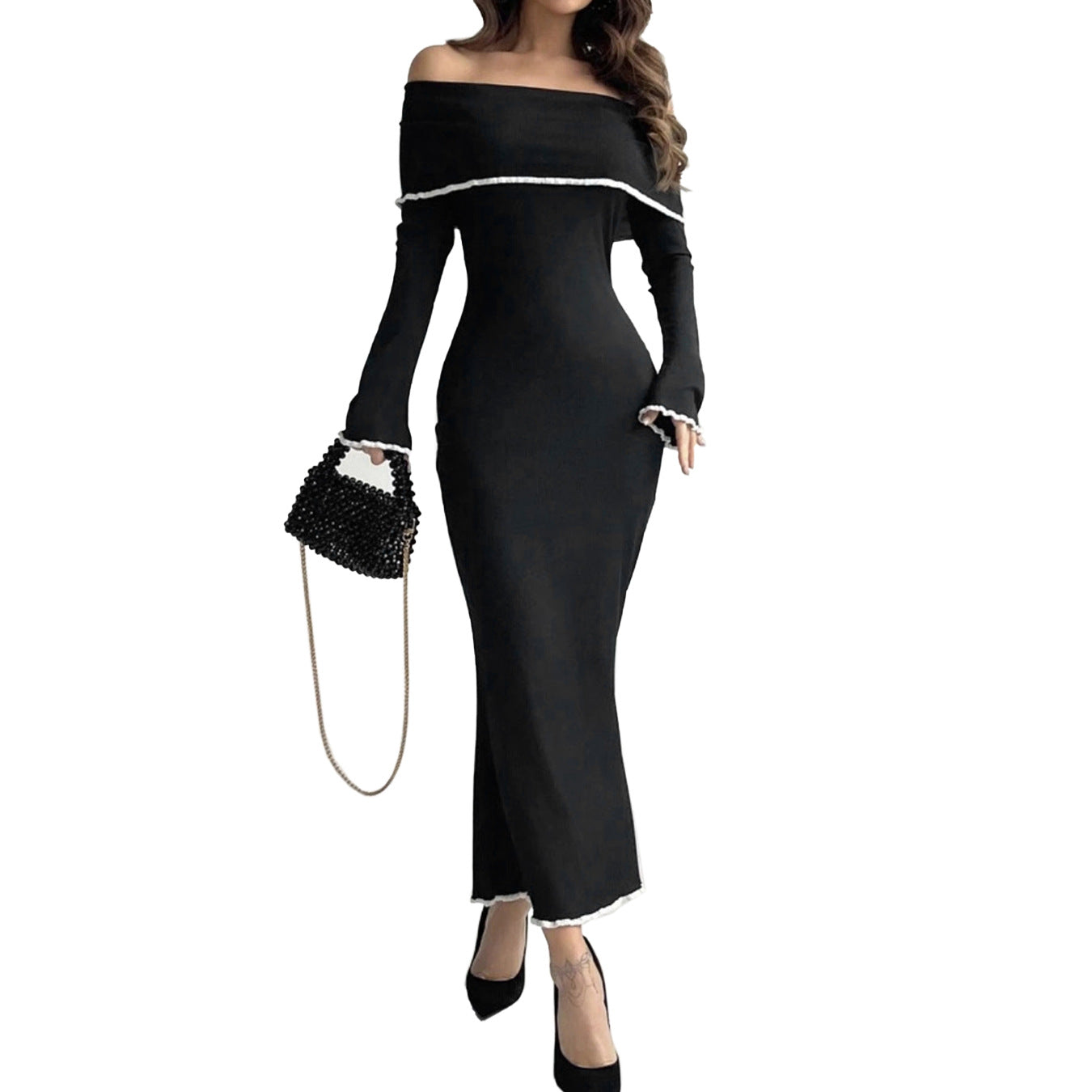 Women Off-Shoulder Evening Dress Ivyshape