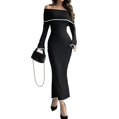 Women Off-Shoulder Evening Dress Ivyshape