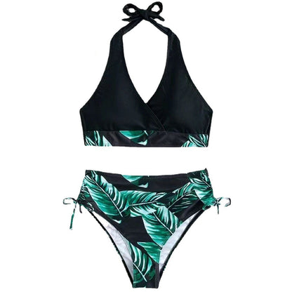 Women's bikini set with deep V-neckline and body-hugging design Ivyshape