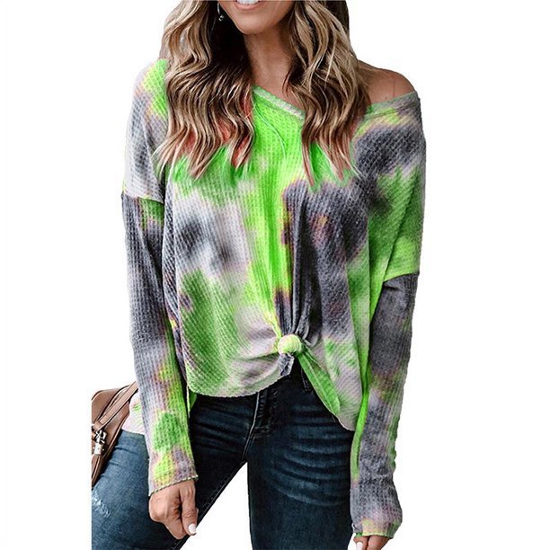 Ladies Comfortable and Casual Knit Blouse with Asymmetrical Hem Ivyshape