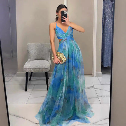 Women Floral Maxi Dress Ivyshape