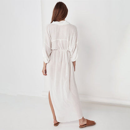 Women's Long-Sleeved Beach Dress Ivyshape