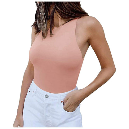 Women's bodysuit with high neck and back exposure Ivyshape
