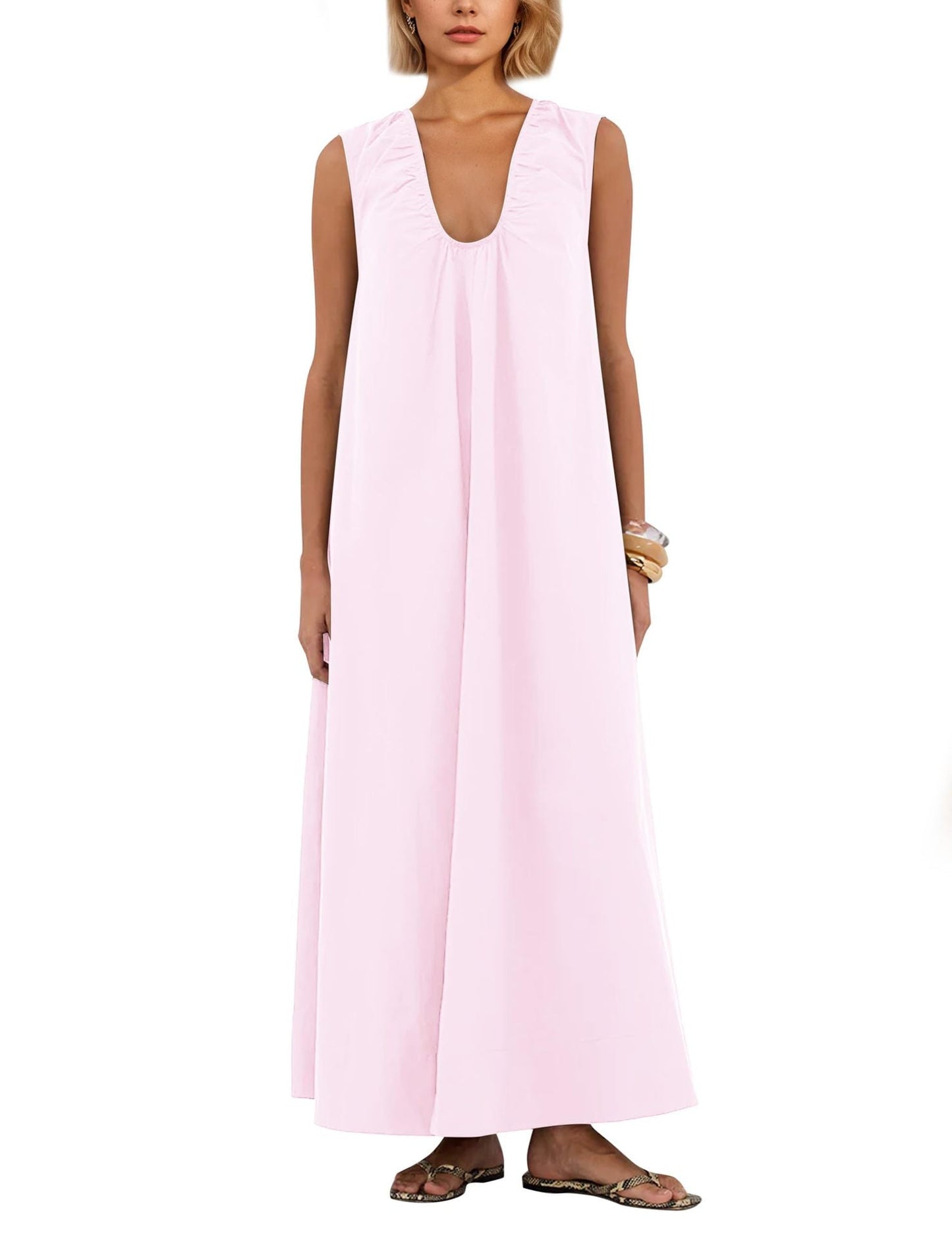 Women Elegant Flowing Maxi Dress Ivyshape