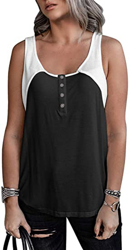 Women's military cut top with button placket Ivyshape