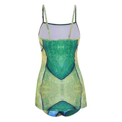 Women's Artistic Tankini with adjustable straps and gathers Ivyshape