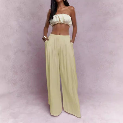 Ladies Elegant Pleated Maxi Skirt Ivyshape