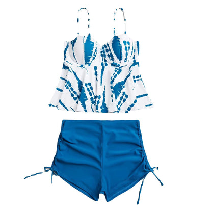 Ladies Tankini set with stylish top and high shorts Ivyshape