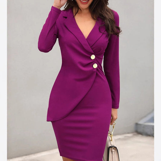 Women's tailored blazer dress Ivyshape