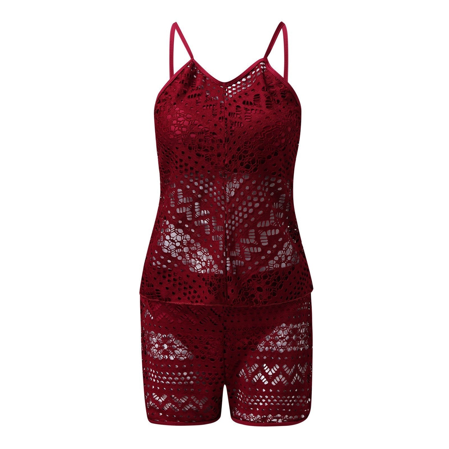 Women's swimsuit with sophisticated cut-outs and delicate crochet look Ivyshape