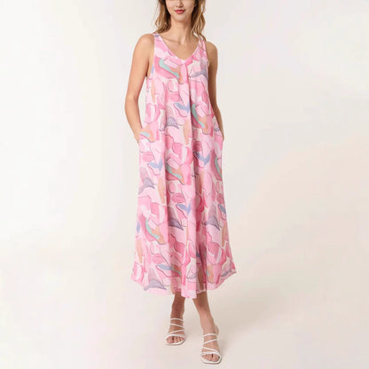 Women's art-inspired maxi dress Ivyshape