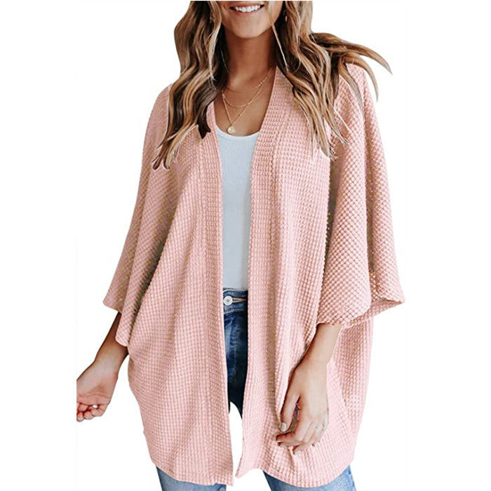 Women casual honeycomb jacket Ivyshape