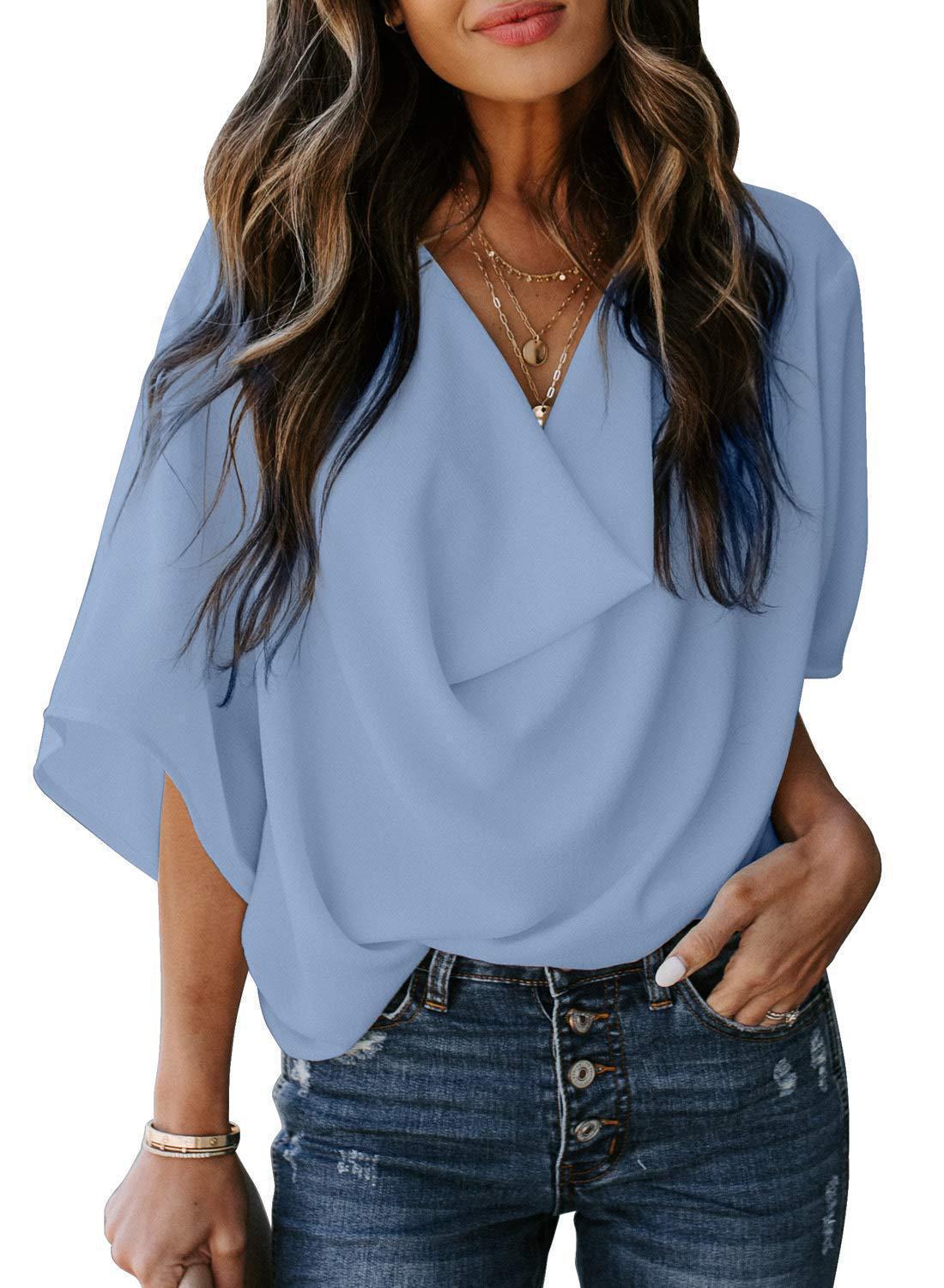 Ladies Airy Oversize Blouse Ivyshape