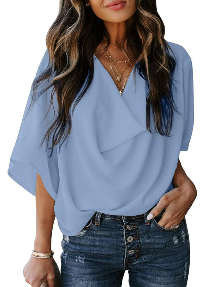 Ladies Airy Oversize Blouse Ivyshape