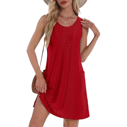Ladies Summer Comfort Pocket Dress Ivyshape