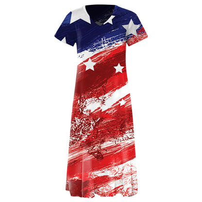 Ladies Graphic Maxi Dress Ivyshape