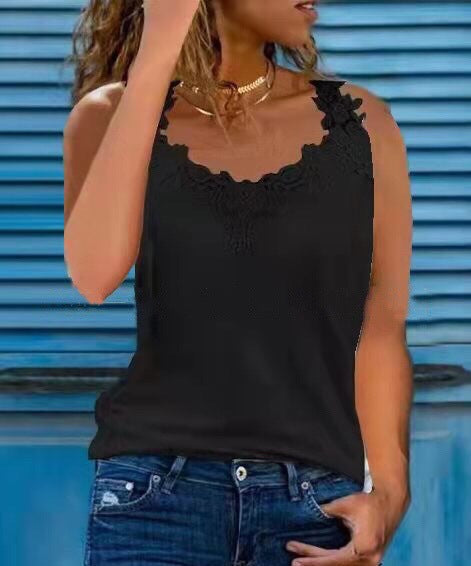 Ladies Lace Detail Top Ivyshape