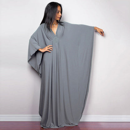 Ladies Maxi Kaftan with flowing cut and wide sleeves Ivyshape