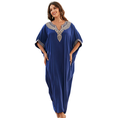 Women elegant Kaftan with artistic embroidery design Ivyshape