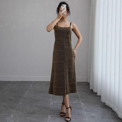 Women's Elegant Knit Midi Dress Ivyshape