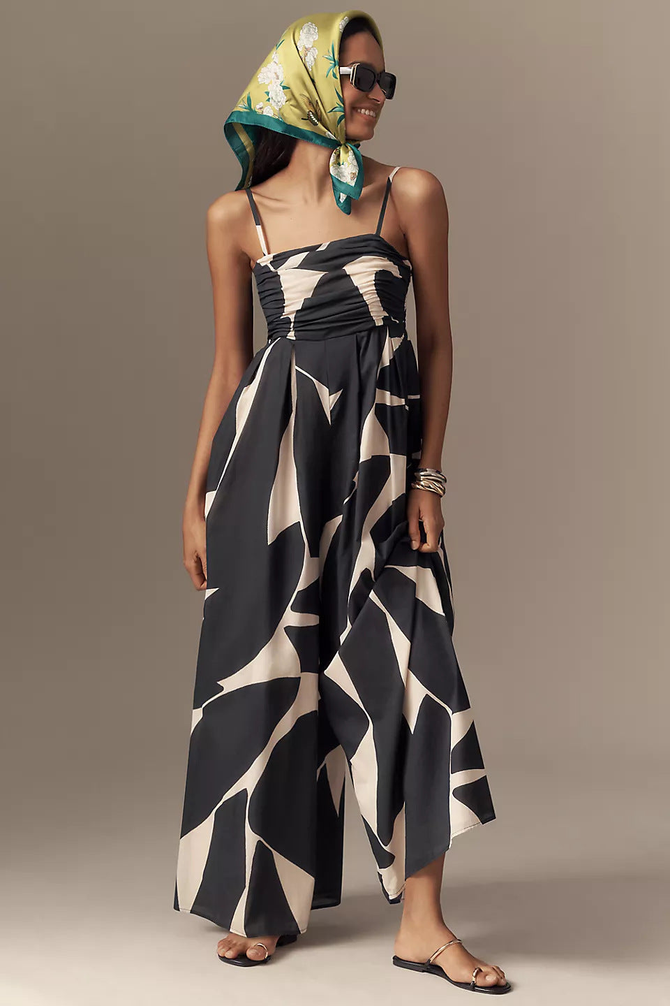 Women Elegant Flower Maxi Jumpsuit Ivyshape