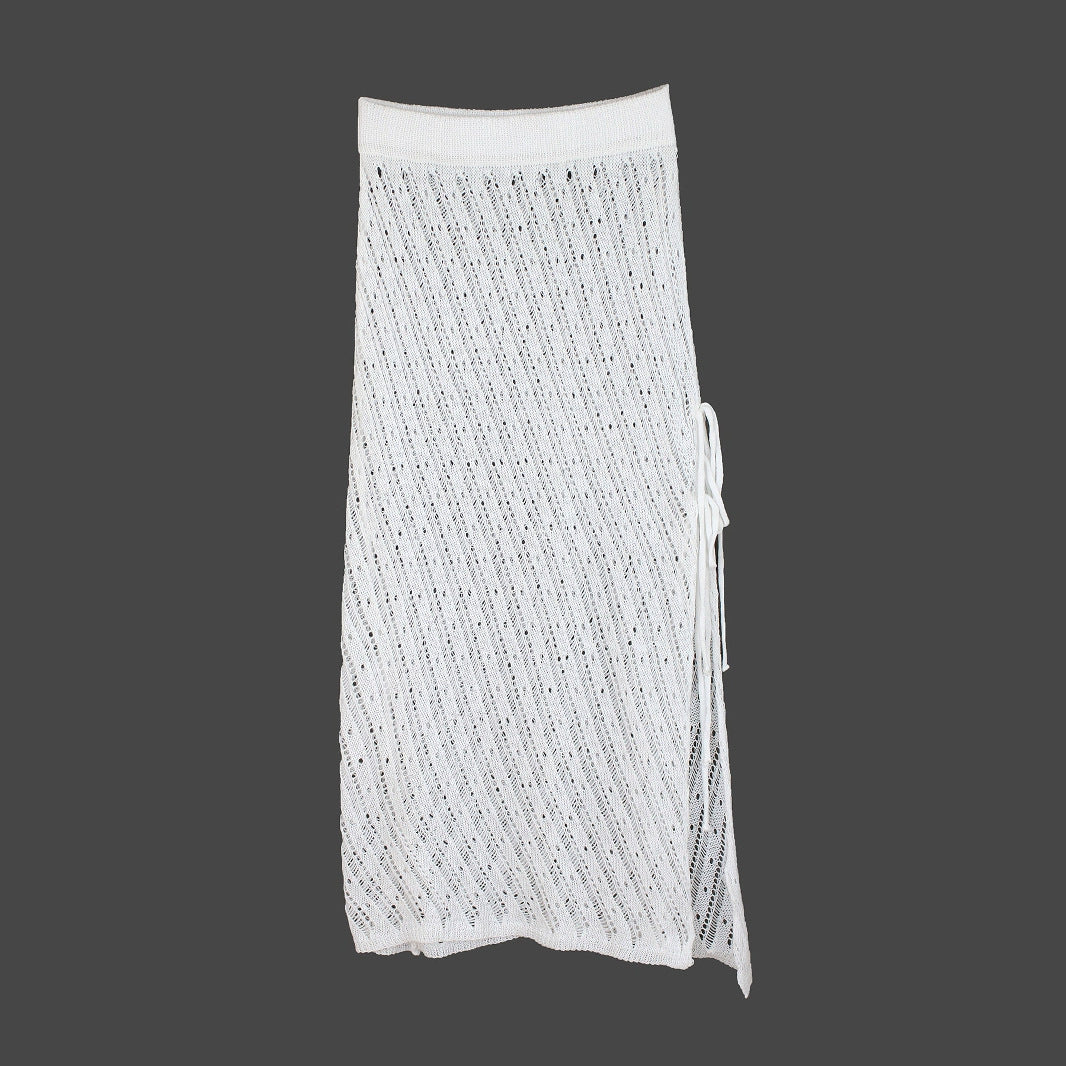 Ladies beach dress in macrame style Ivyshape