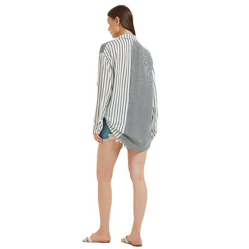 Women's casual shirt blouse with knot detail Ivyshape