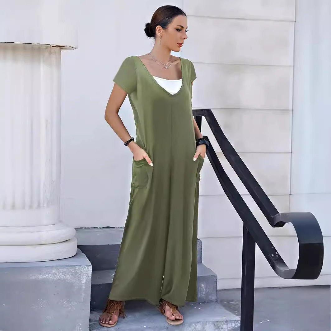 Women Comfortable Jumpsuit with Pockets Ivyshape
