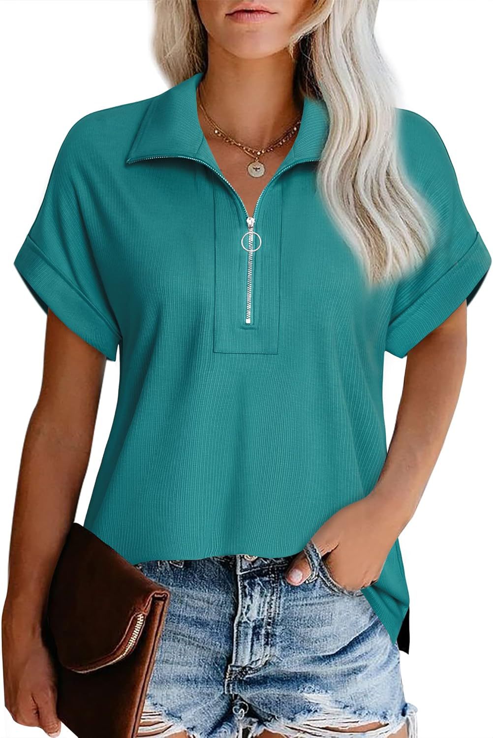 Ladies Modern Zip-Up Leisure Top Ivyshape