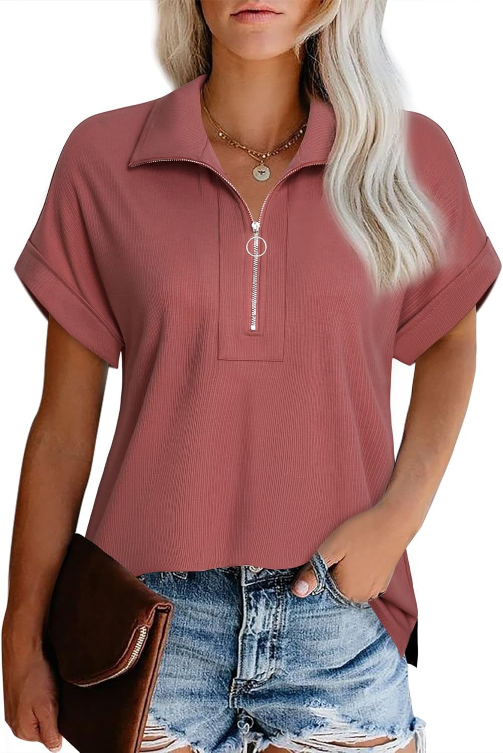 Ladies Modern Zip-Up Leisure Top Ivyshape