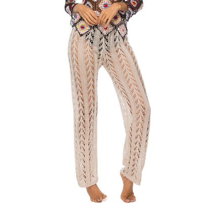 Women's Crochet Beach Pants Ivyshape