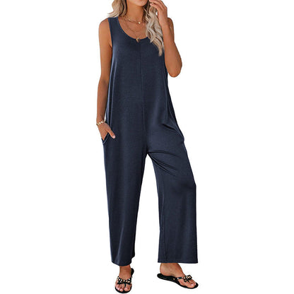 Women Leisure Wide-Leg Jumpsuit Ivyshape