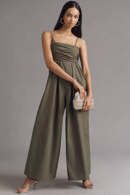 Women Elegant Flower Maxi Jumpsuit Ivyshape