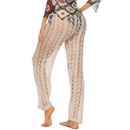 Women's Crochet Beach Pants Ivyshape