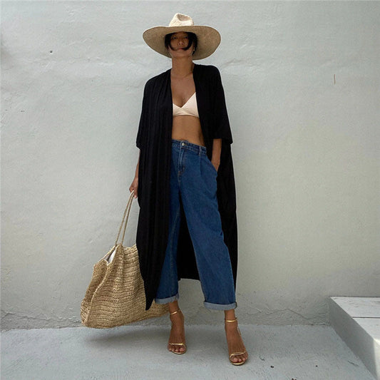 Ladies elegant beach coat Ivyshape