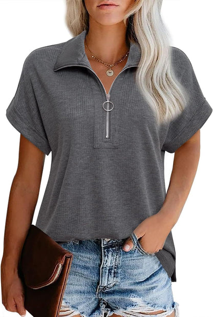 Ladies Modern Zip-Up Leisure Top Ivyshape