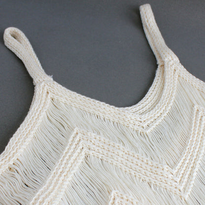 Women’s Crochet Beach Dress with Fringes and Stylish Pattern Ivyshape