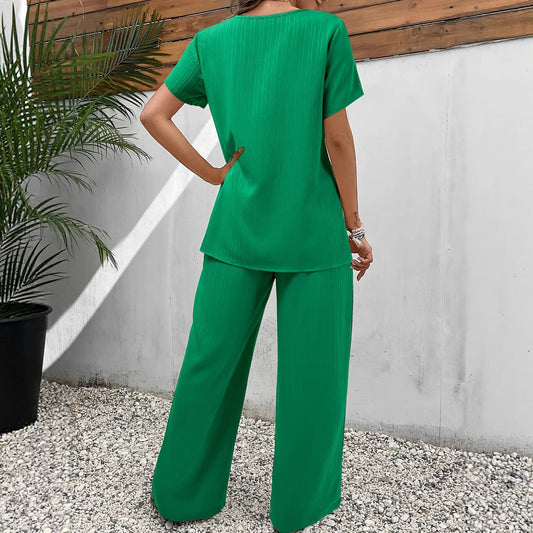 Women's Pleated Two-Piece Suit Ivyshape