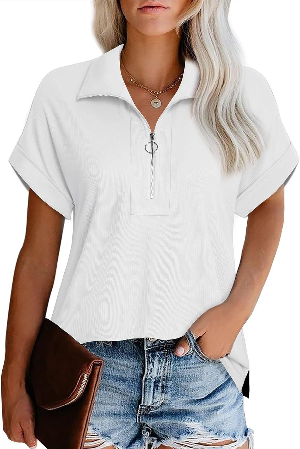 Ladies Modern Zip-Up Leisure Top Ivyshape