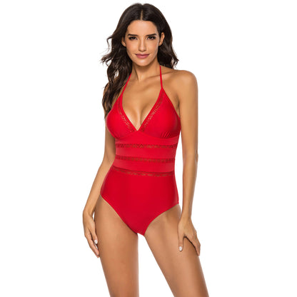 Women's Elegant High-Cut Swimsuit with Refined Lace Accents Ivyshape