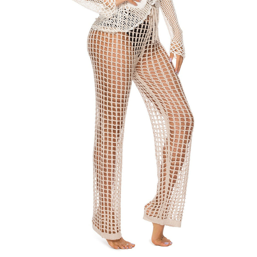 Ladies Crochet Beach Overalls Ivyshape