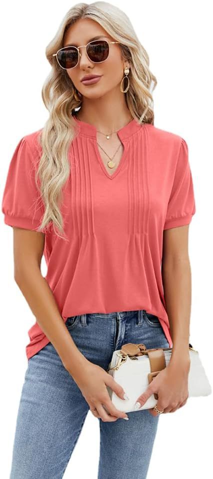 Ladies stylish pleated top Ivyshape