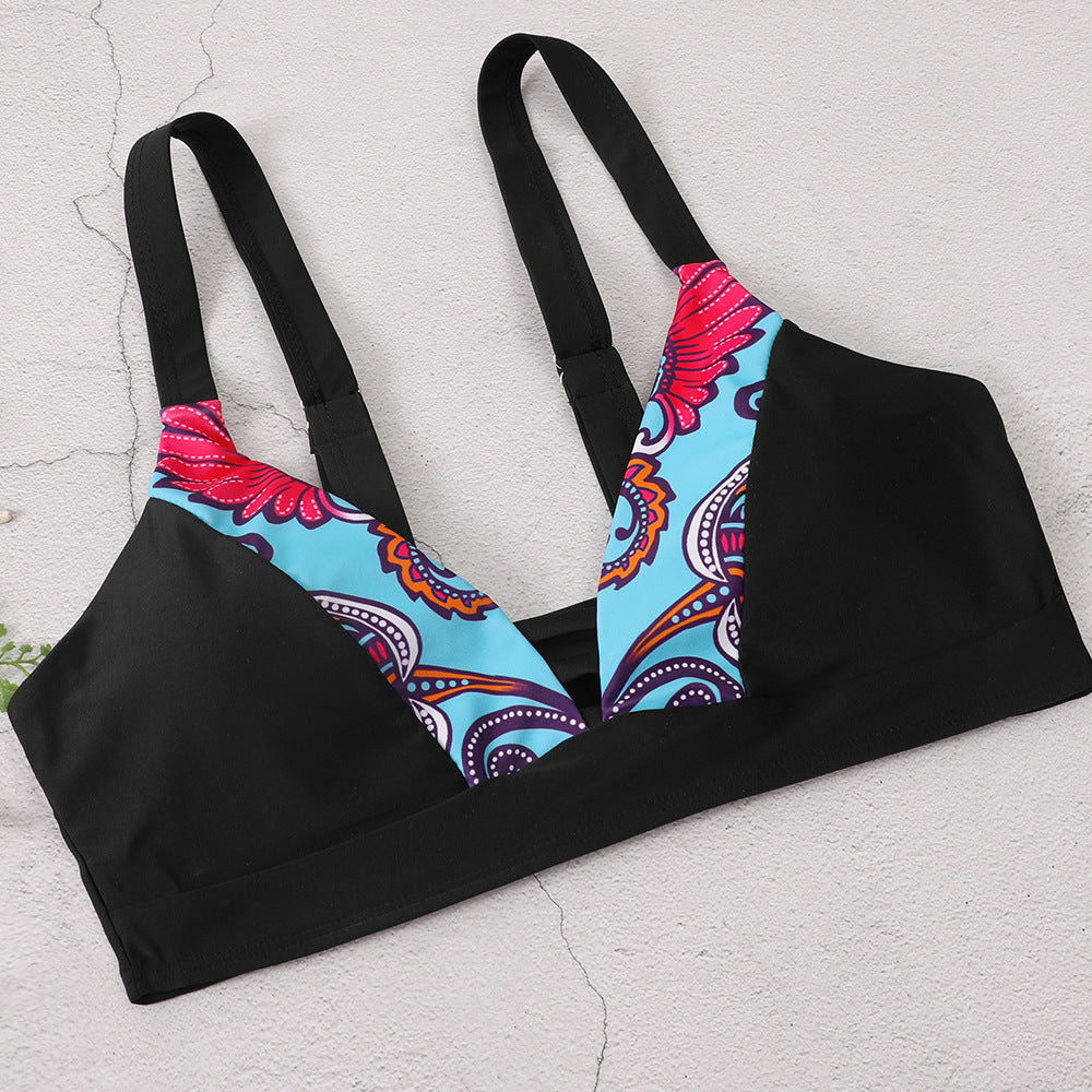 Ladies sporty and fashionable bikini set with striking pattern Ivyshape